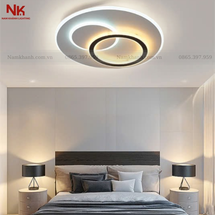 Đèn Ốp Trần Hiện Đại Vuông Tròn