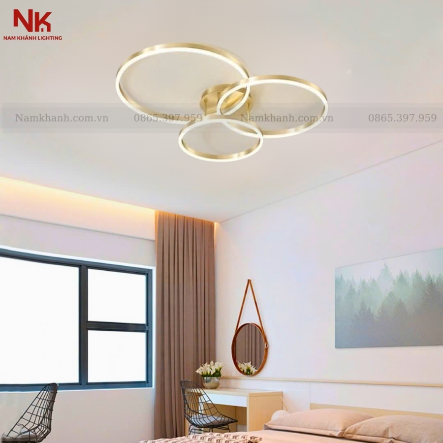 Đèn Ốp Trần 3 Vòng LED