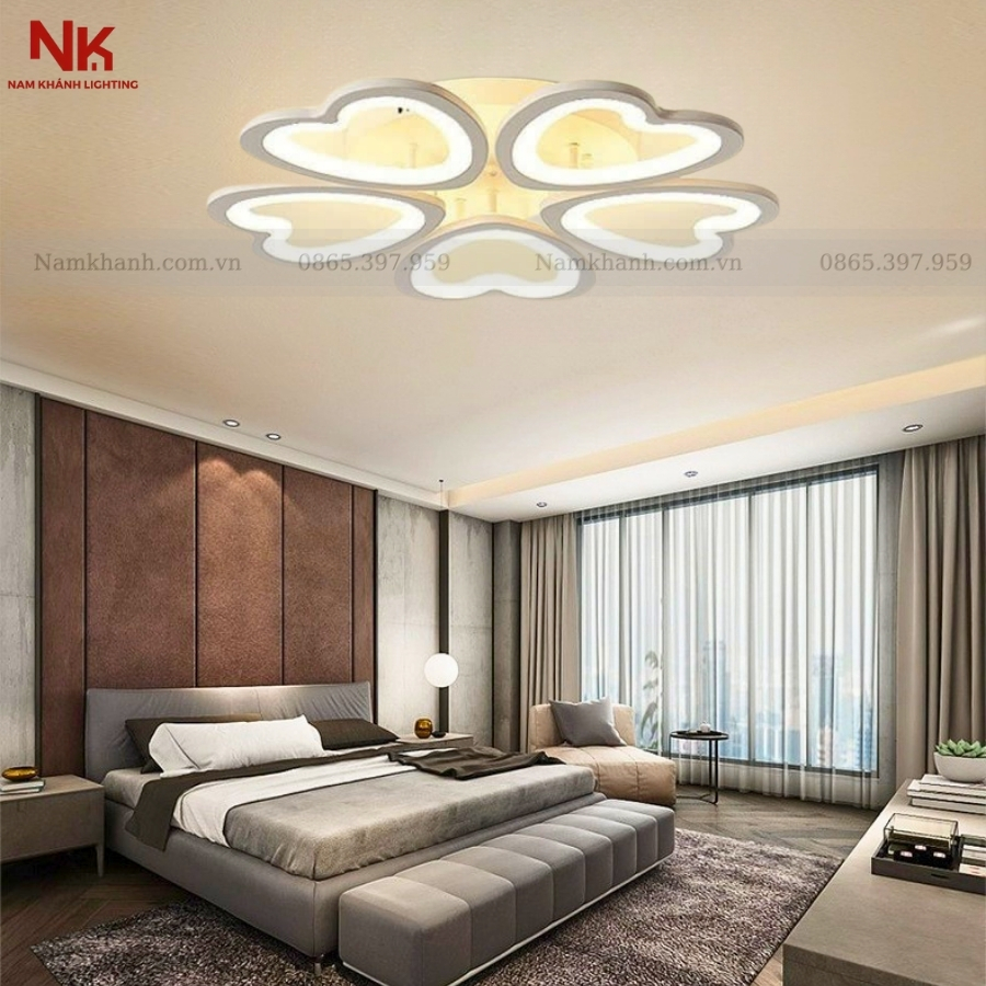Đèn Ốp Trần Cánh Tim