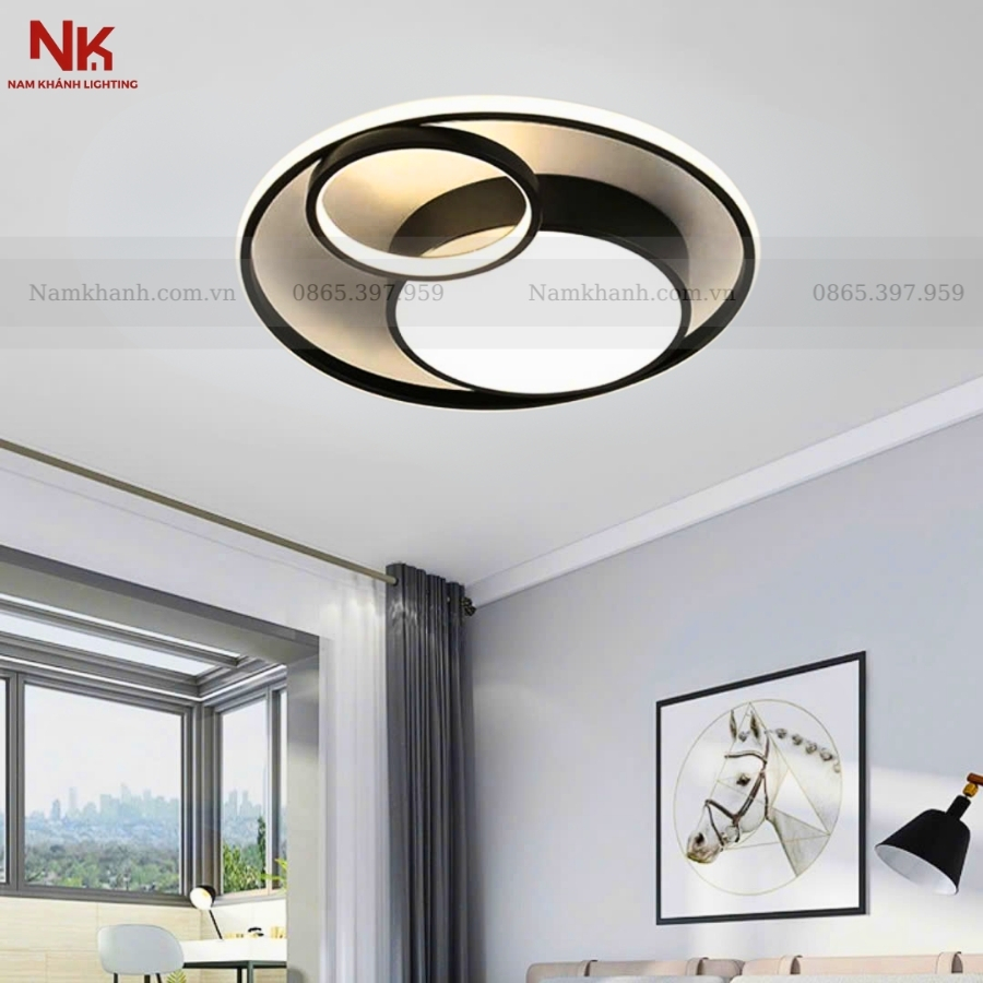 Đèn Ốp Trần Đen Trắng 574