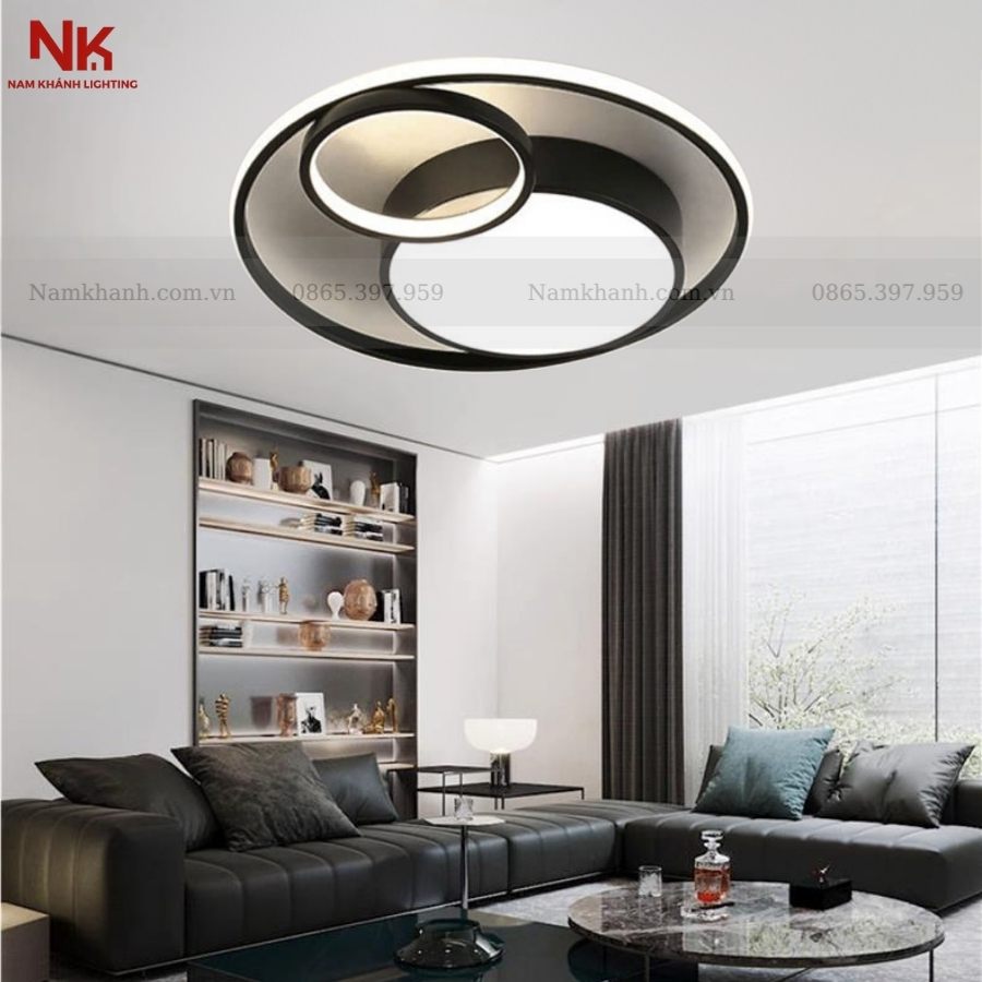 Đèn Ốp Trần Đen Trắng 574