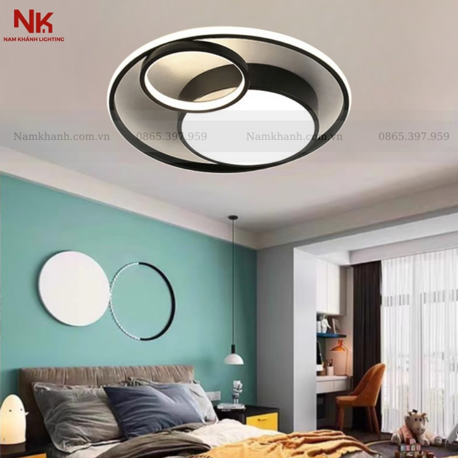 Đèn Ốp Trần Đen Trắng 574